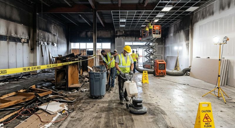 Commercial Fire Restoration in Fort Mill, SC